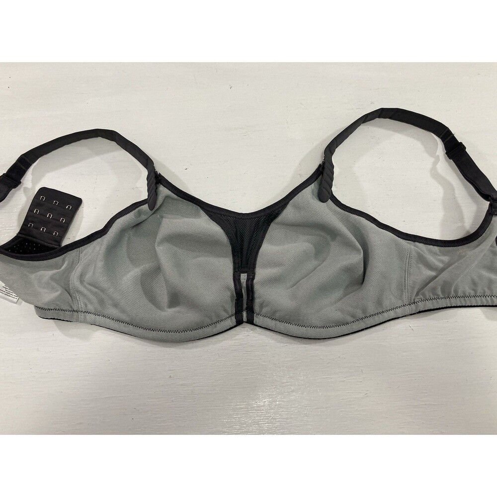 Anita Active Sports Bra 32D Black WireX Adjustable High Impact Moisture Wicking - Picture 4 of 10